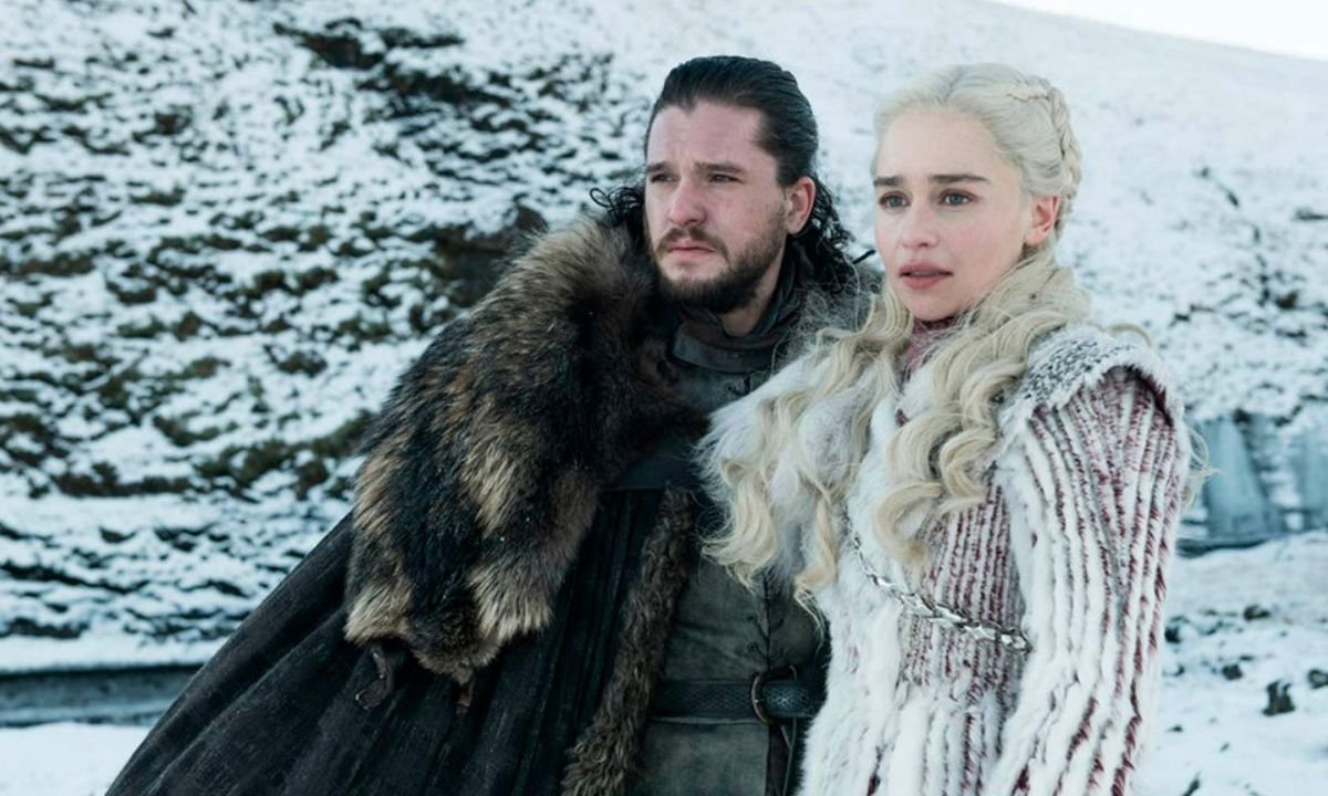 Jon e Daenerys em Game of Thrones