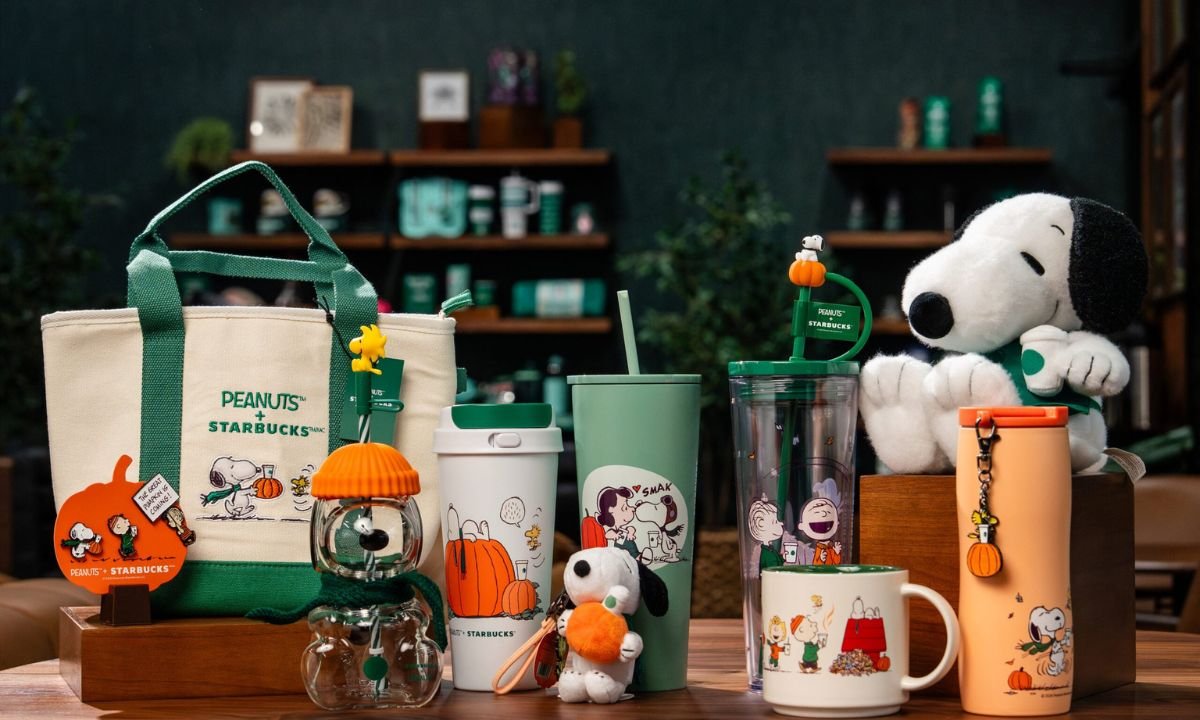 Coleção do Snoopy na Starbucks