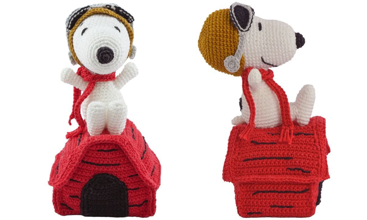 Amigurumi do Snoopy Aviador