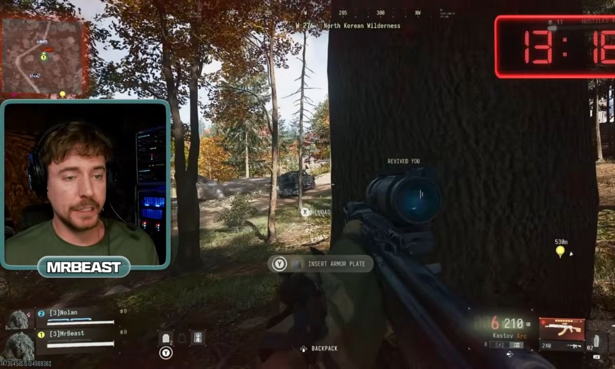 MrBeast em Call of Duty