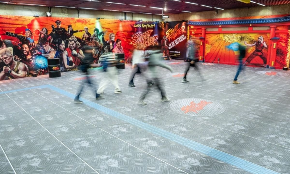 Street Fighter no metrô de São Paulo