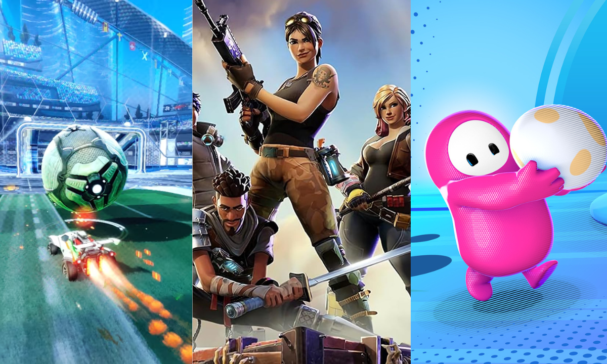 Rocket League, Fortnite e Fall Guys